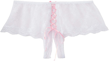 Lace Open Crotch Shorts